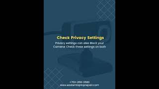 Webcam Not Working? Fix Camera Issues on Laptop (Windows &amp; Mac Guide) #shorts  #lasvegas