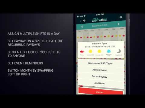 MyShiftWork - A Simple Calendar App for Shift Workers
