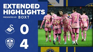 Extended highlights: Swansea City 0-4 Leeds United | Seven league wins in a row