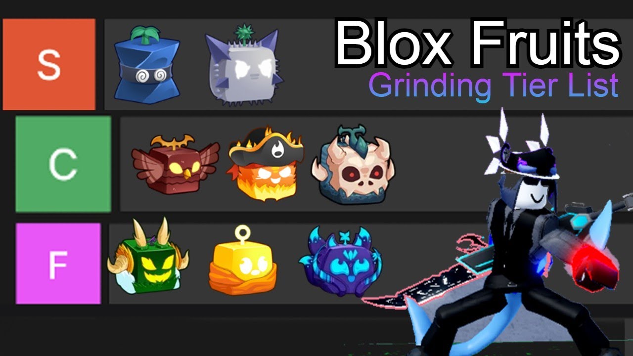 Blox Fruits grinding fruits tier list (for beginners) YouTube