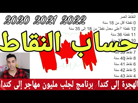 الهجرة الى كندا حساب النقاط فتح باب الهجرة واللجوء الى كندا لمليون شخص خلال ثلاثة اعوام القادمة