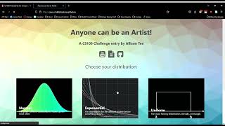 Zoo of Distributions Demo (A CS109 Challenge Submission)