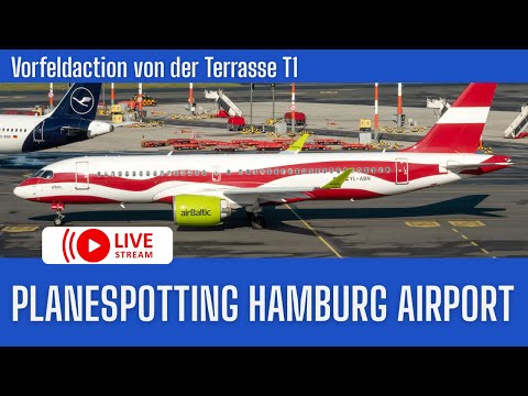 🔴 Planespotting LIVE | Vorfeldbetrieb von der Terrasse T1 oder T2 morning rush✈️22.06.2025
