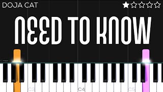 Doja Cat - Need To Know | EASY Piano Tutorial