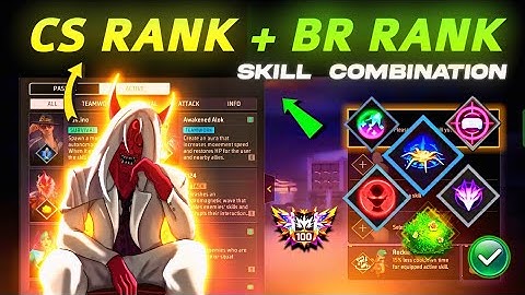 BR rank & CS rank Best Skill Combination | Best character combination in Free Fire