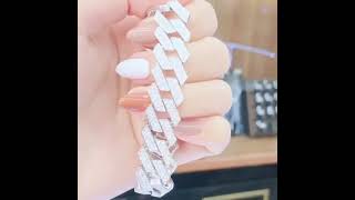 Lắc tay cuban kim cương thiên nhiên caohungdiamond jewelry nhankimcuong nhannam lactaykimcuong