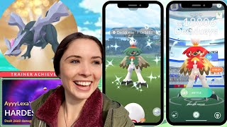 BOOSTED Shiny Rates, LUCKY Shinies, & some friendly competition | Hisuian Decidueye Raid Day VLOG