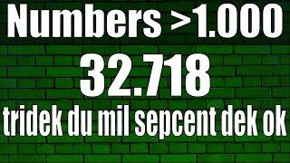 Esperanto: Numbers (Cont’d)