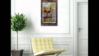 Riverside Castle Reflection Scenic Metal Wall Art Decor Hanging.wmv