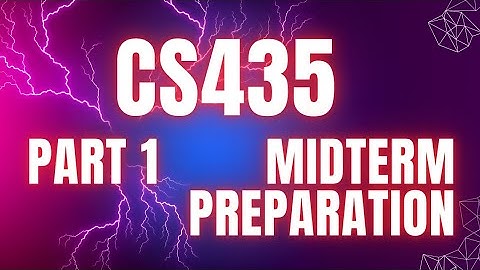 Cs 435 cloud computing midterm preparation