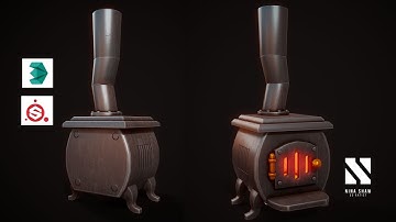 TIMELAPSE Game Asset Stylized Furnace | Autodesk3dsMax/Substance Painter