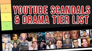 Youtube Scandals and Drama TIER LIST