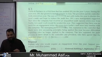 Sir Asif Sep23 Audit Lecture 49