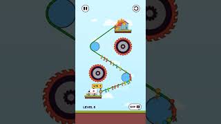 Rope puzzle stickman rescue level= 5. Completed screenshot 5