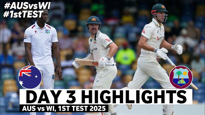 Australia vs West Indies 1st Test Day 3 Full Highlights 2025 | AUS vs WI 1st Test 2025 Highlights
