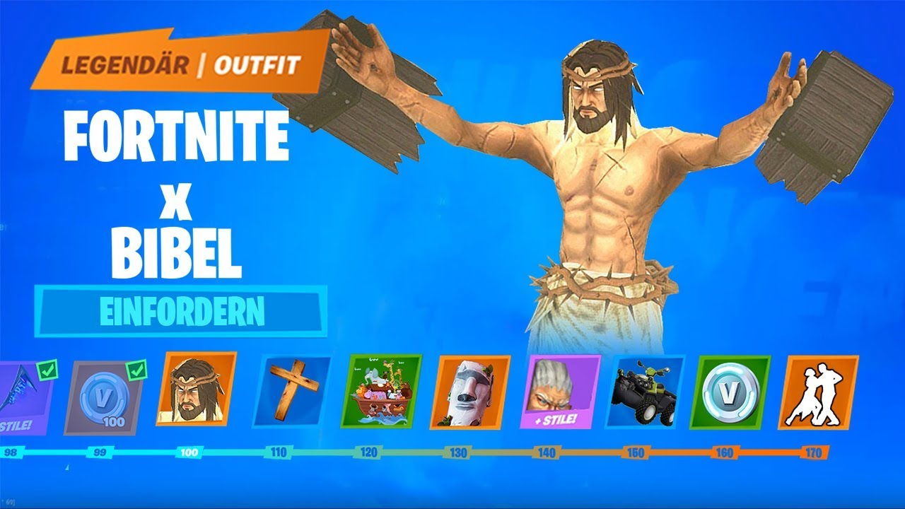 Fortnite Season 2 Bibel Thema, BATTLEPASS JESUS SKIN und Arche Noah