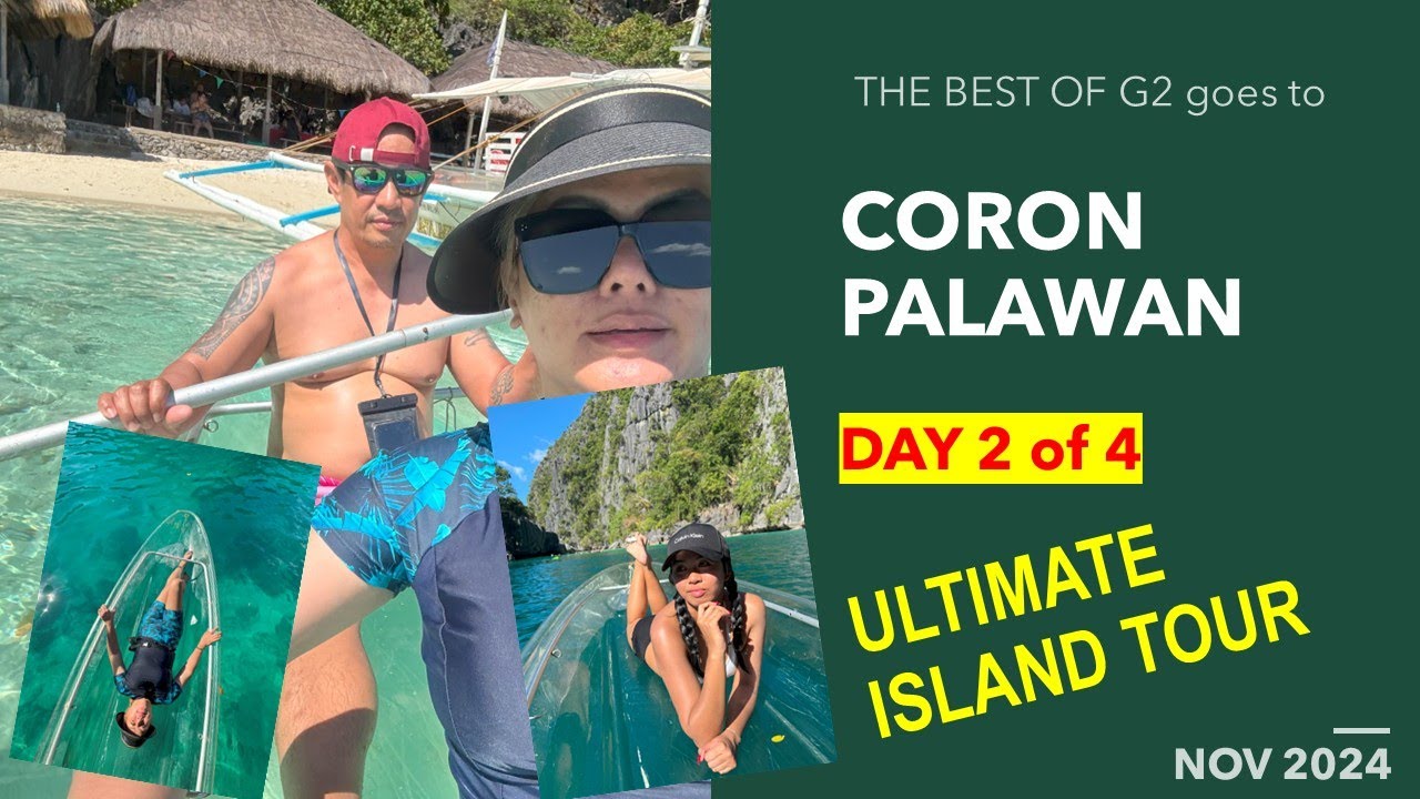 Day 2 of 4 -  Ultimate Island Tour Coron Palawan, Westown Hotel Breakfast Buffet snorkeling, swim!