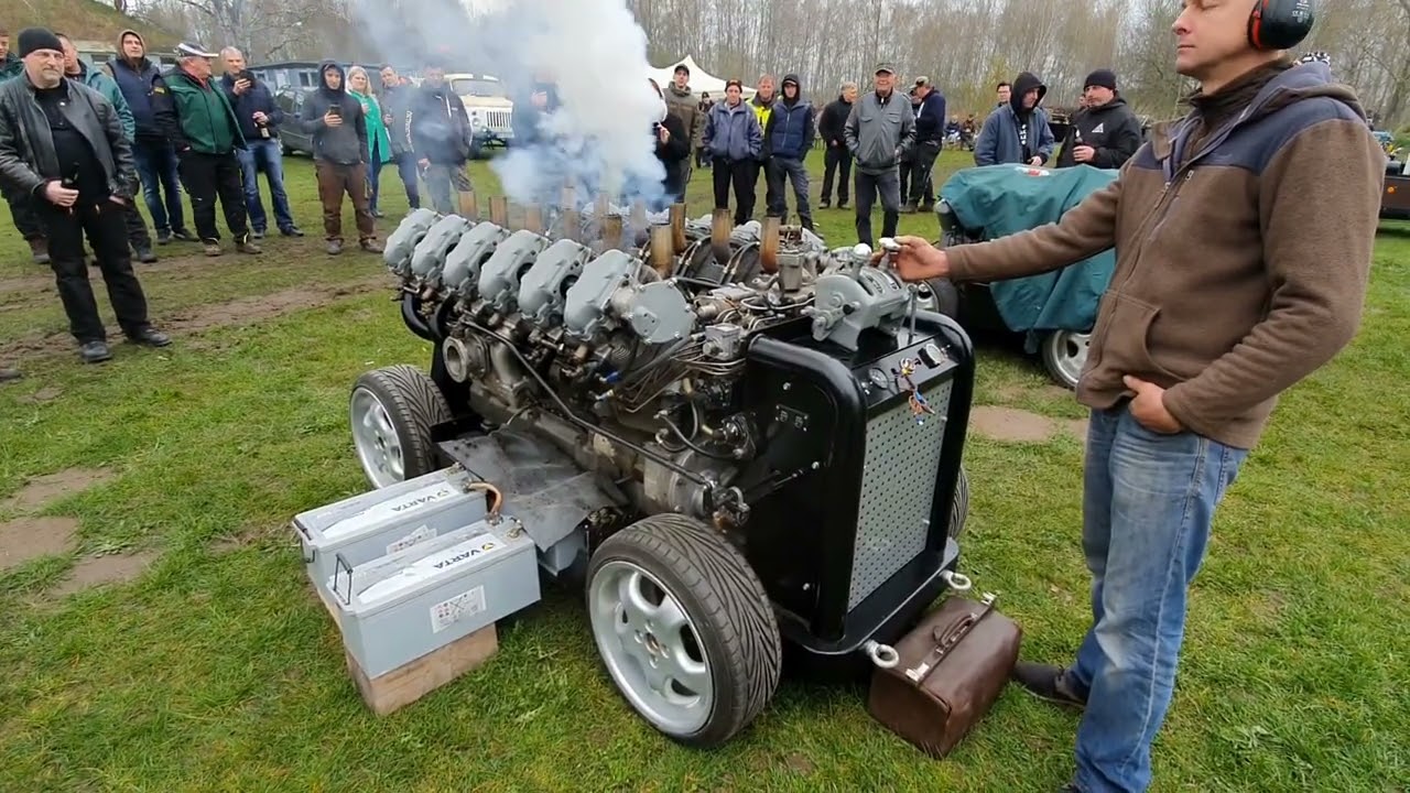 V12 Continental Panzermotor 810PS 29,4l Hubraum Benzin Einspritzer M47 ...