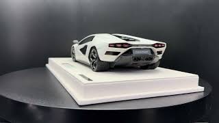 Make Up MU 1/18 Lamborghini Countach LPI 800-4 2022 Pearl White  EML160A