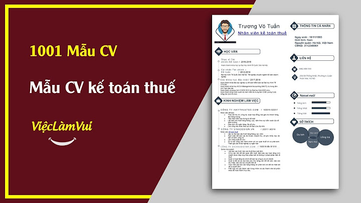 30 mẫu cv xin việc hay kế toán