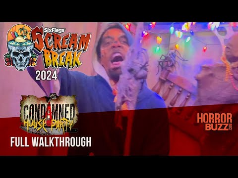 CONDEMNED House Party - FULL WALKTHROUGH, SCREAM BREAK 2024 Six Flags Magic Mountain