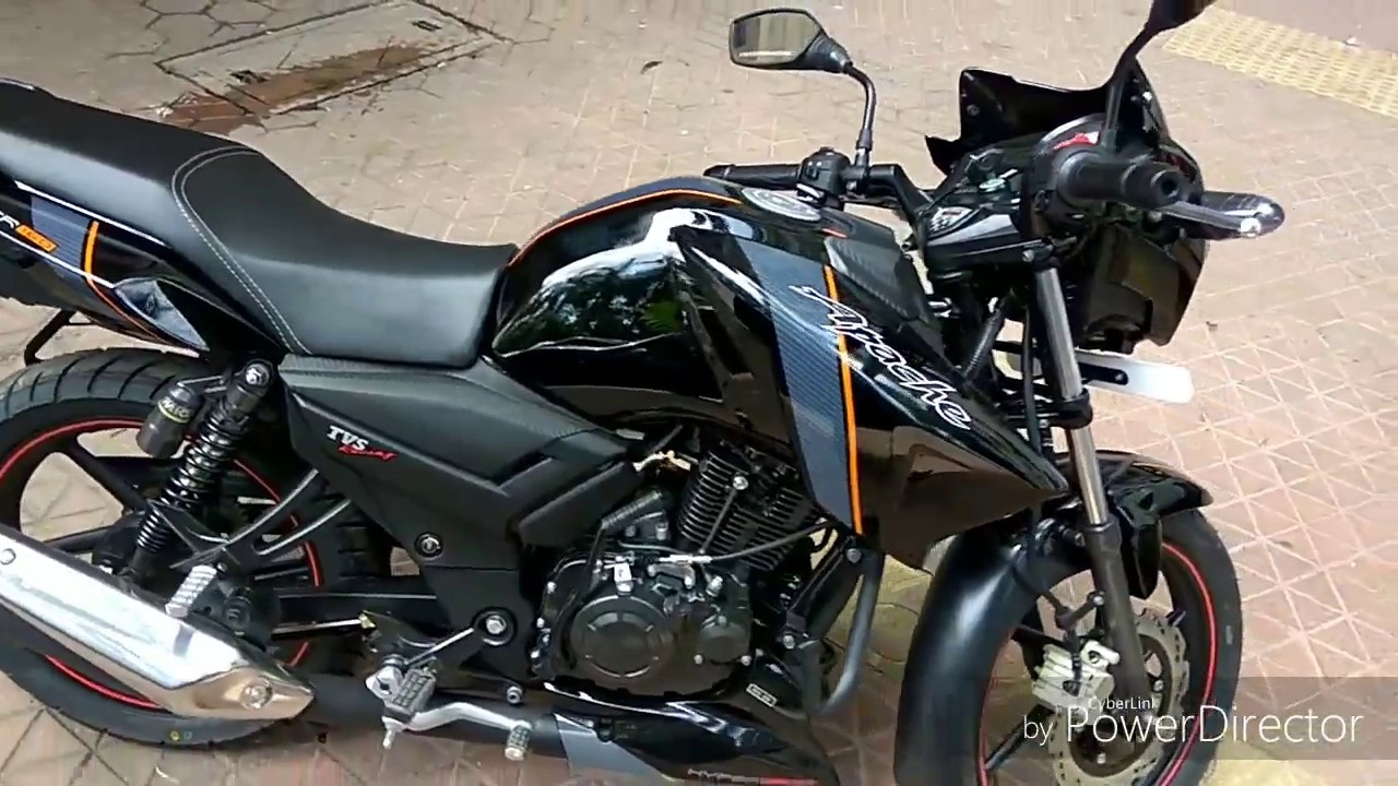 New Tvs Apache Rtr 160 Black Colour