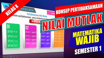 Konsep Pertidaksamaan Nilai Mutlak