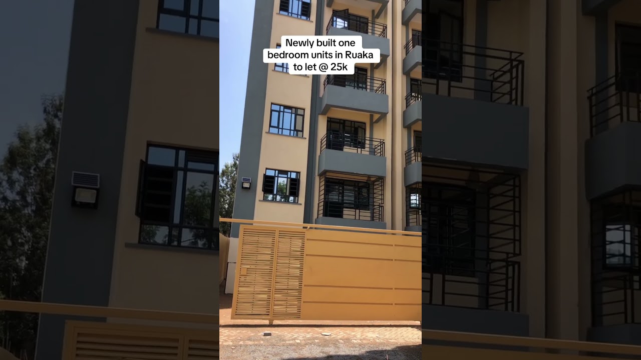 Newly built one bedroom apartment in Ruaka to let @ 25k. Call, 0717289730