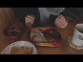 ［囁き声/ASMR］囁きながら、唐揚げ弁当を食べます。 / eating fried chicken bento while whispering
