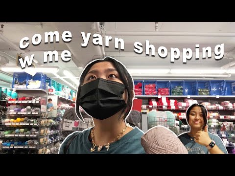 come yarn shopping w me | teaching my friend how to crochet!