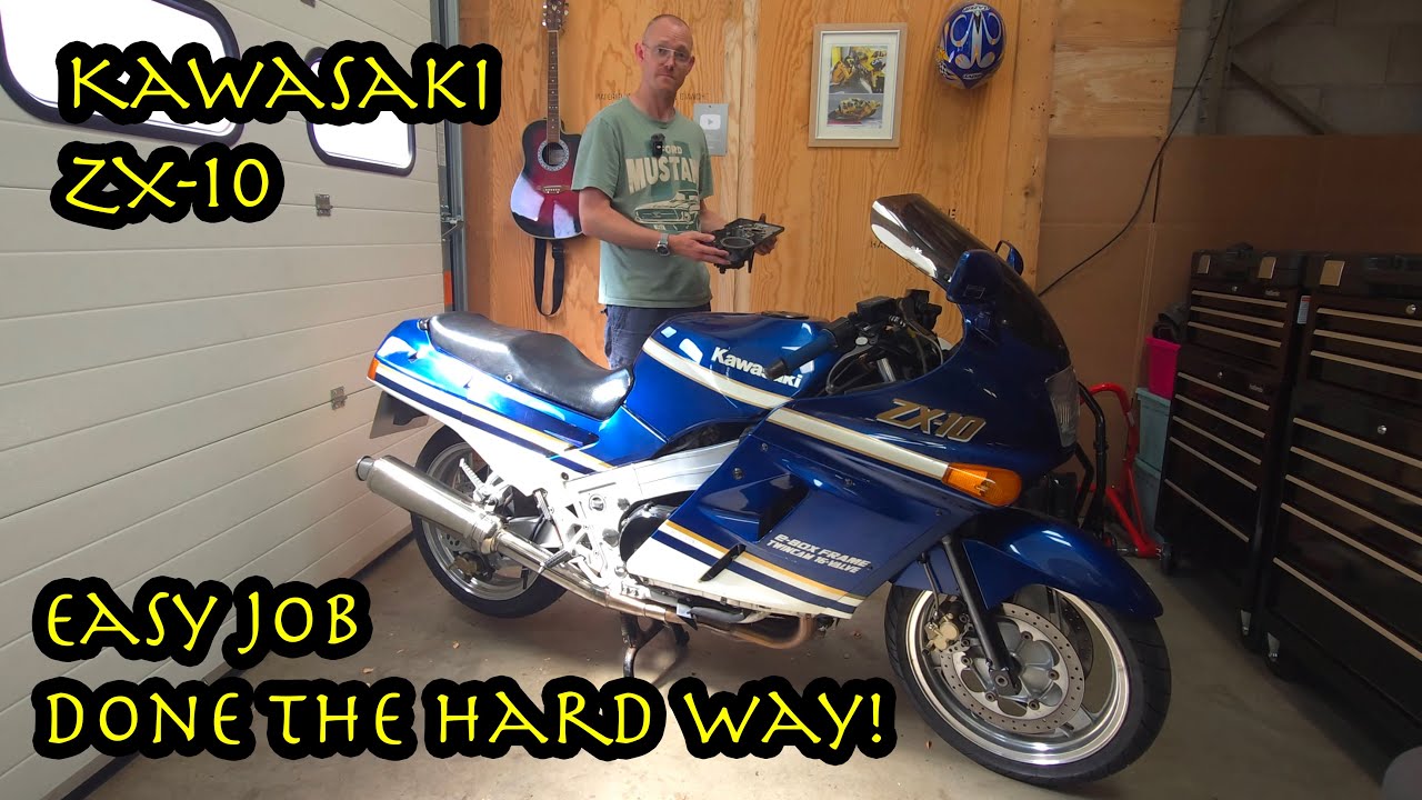 Removing the sump from a 1989 Kawasaki ZX-10