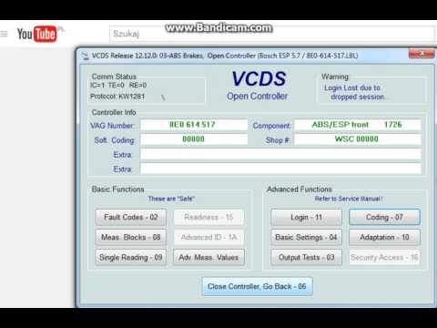 VCDS Login/Coding ABS - Problem