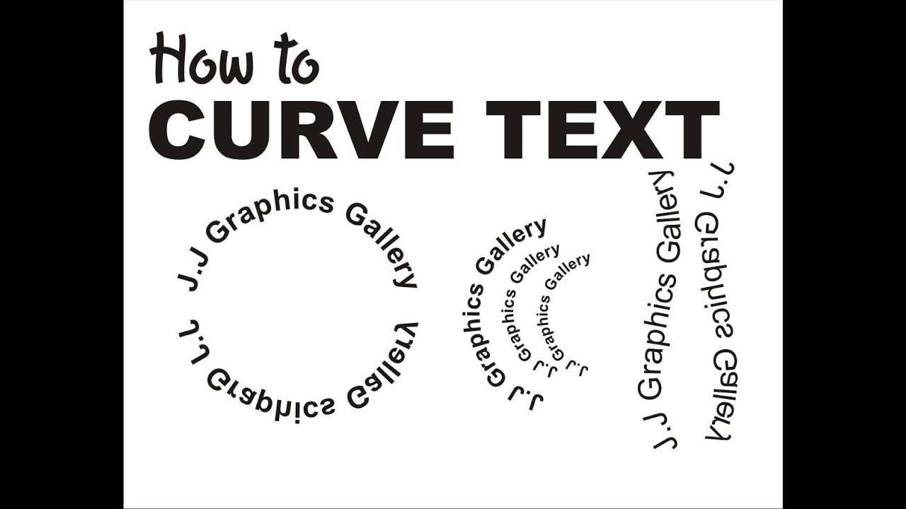 How Curve Text In Corel Draw For Beginners - YouTube