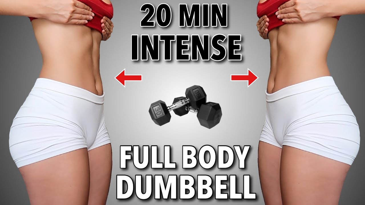 20 MIN BUILD & BURN DUMBBELL WORKOUT - Full Body Strength Training ...
