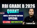 RBI Grade B 2026 | Quant: Data Interpretation Class | Quant Practice Questions |RBI Phase 1 Strategy
