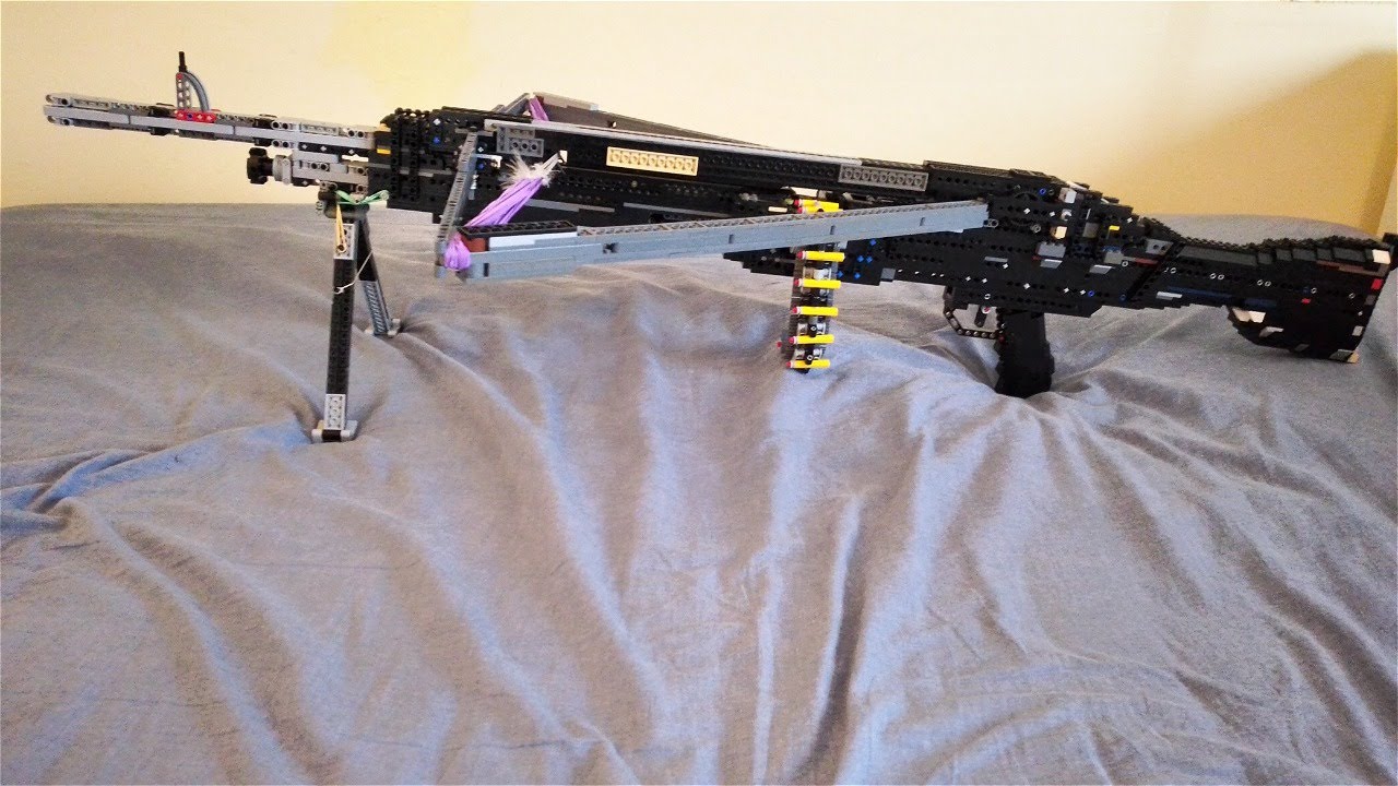 Lego belt fed machine gun m240 version 2 + Download YouTube