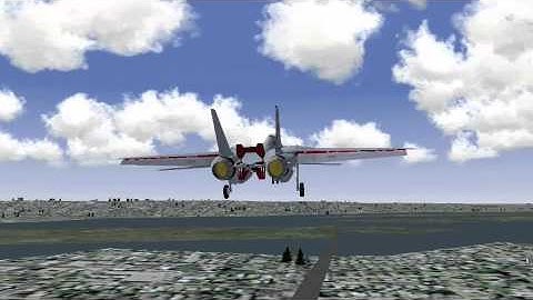 Hard landing on a bridge on F-14