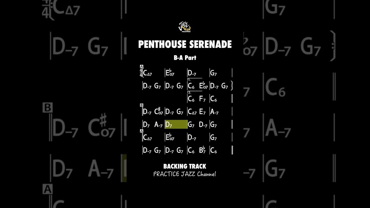 Penthouse Serenade B-A Part Solo Practice