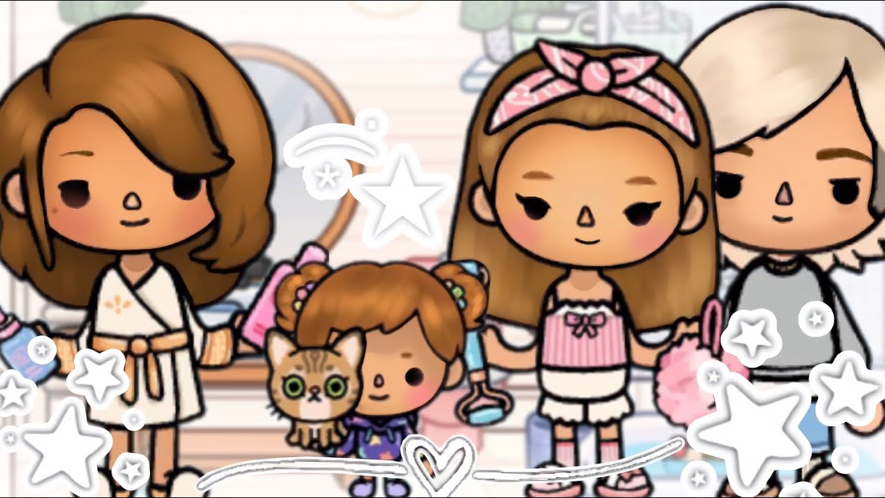 Familjens kvällsrutin🌟🌜😴// Toca Boca familje-roleplay på svenska 🇸🇪 