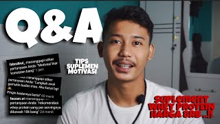 First Q&A : Tips , Supplement & motivation || Suplemen bentuk otot  termurah