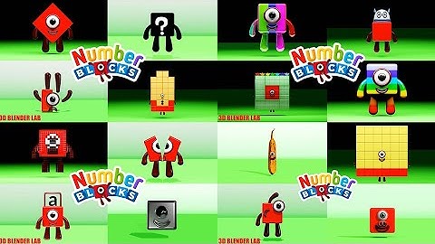NUMBERBLOCKS Superparison Part 5 | 3D Blender Lab