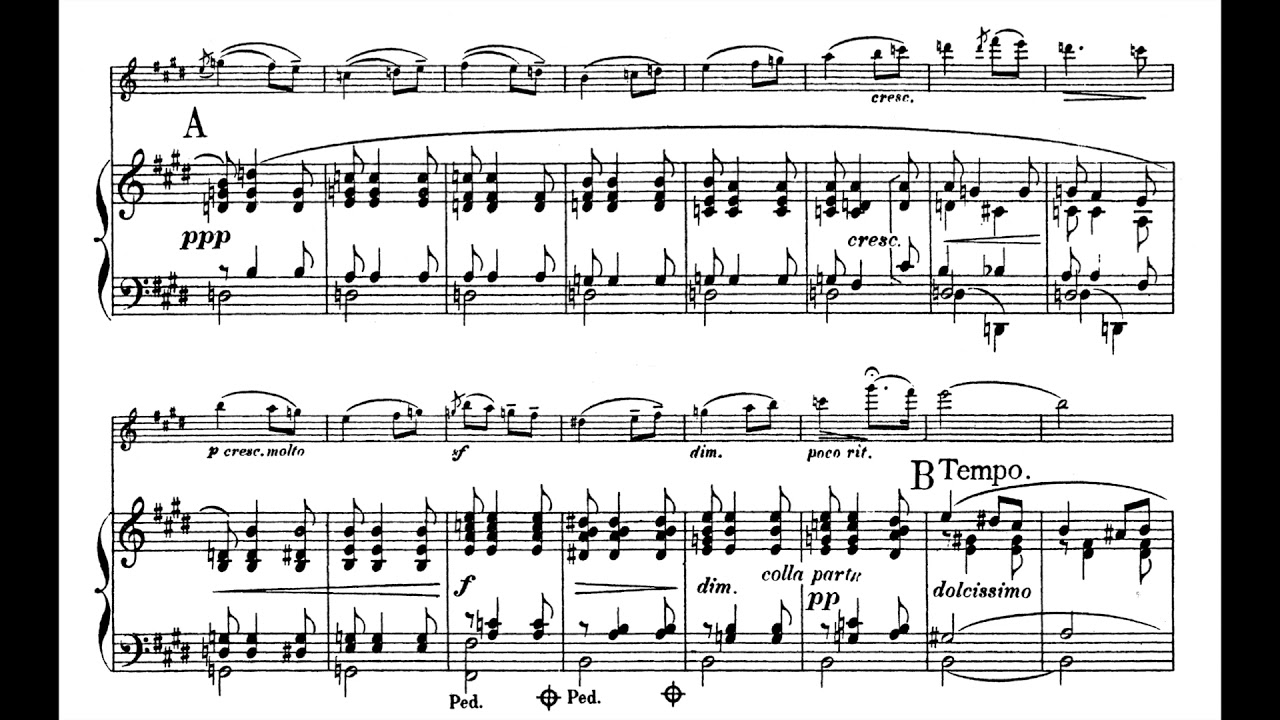 Elgar - Salut d'Amour (piano accompaniment)