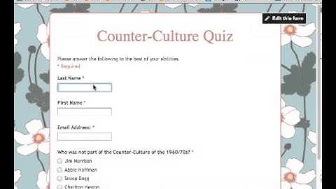 Flubaroo and Google Forms Tutorial