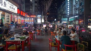 [4K] Guiyang's Lively Nightlife, walk from Shifeng Road to Huaguoyuan F area. Guiyang, China