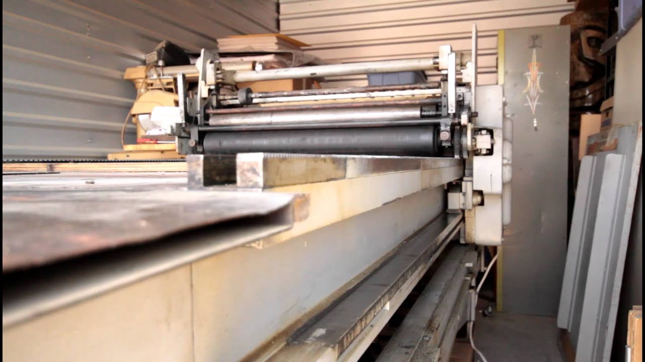Vandercook 32-28E running