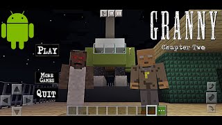 GRANNY CHAPTER 2 HELICOPTER ESCAPE MINECRAFT GAMEPLAY MOBILE VERSION