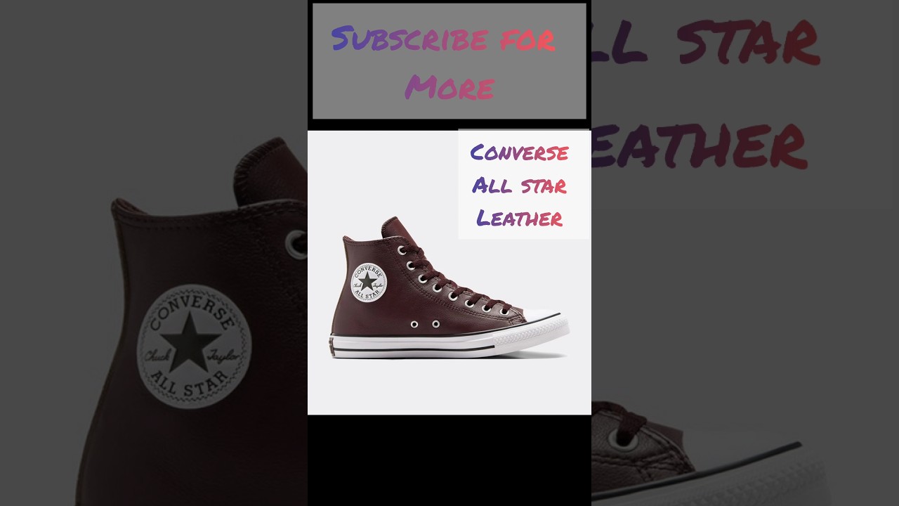 Converse All Star brown leather high top sneaker review 