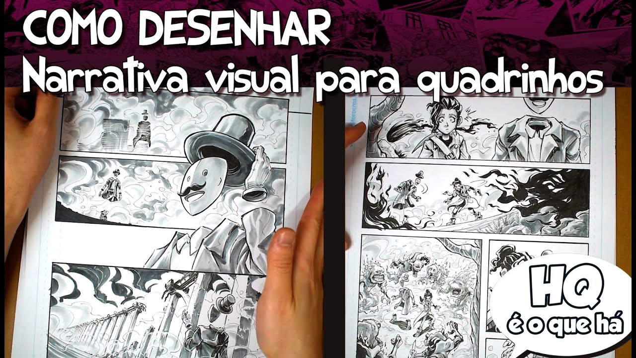 Como DESENHAR NARRATIVA VISUAL para QUADRINHOS - HQ é o que HÁ