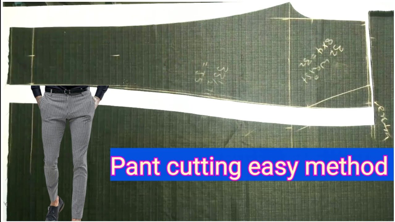 जटस टरउजर pant ki cutting  how to sew mens trousers for beginners  Gents  trouser cutting  YouTube