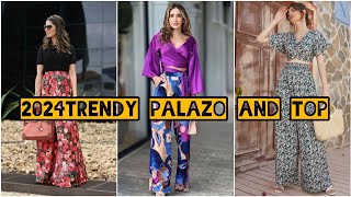 Latest Palazzo pant outfit ideas, Style your palazzo pants in a trendy way